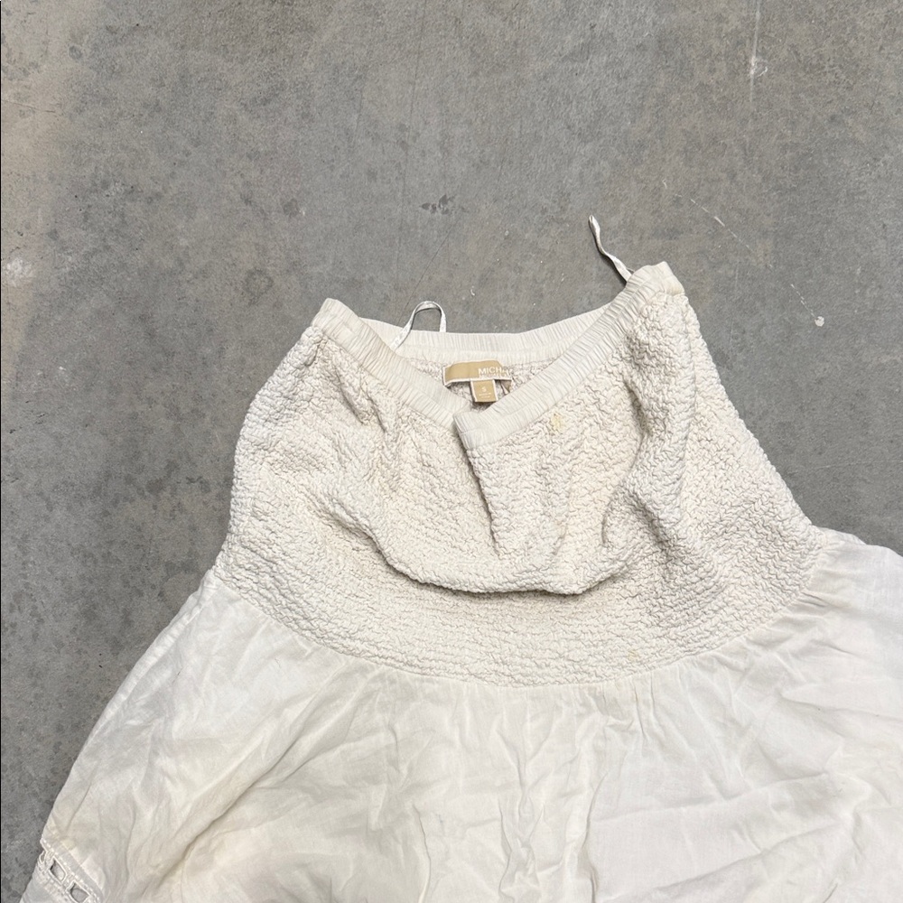 Michael Kors Ivory Textured Knit Top
